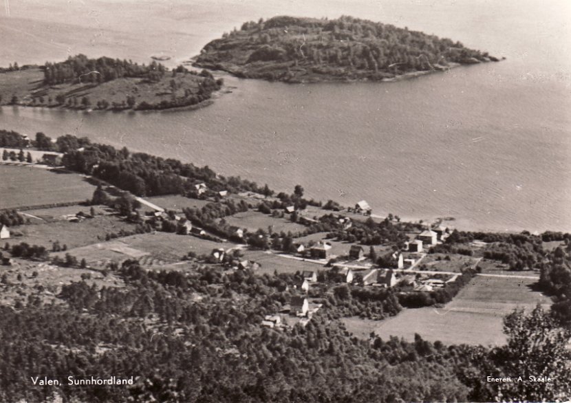 Prospekt Valen fra Nord ca 1954